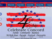 Tablet Screenshot of concordjuly4th.com